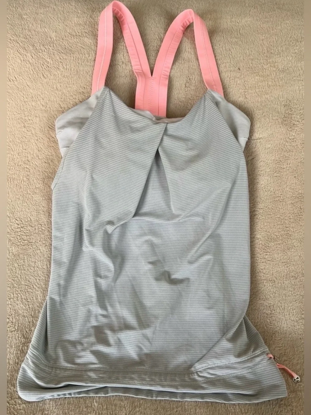 Lululemon Athletica Pink and Gray top